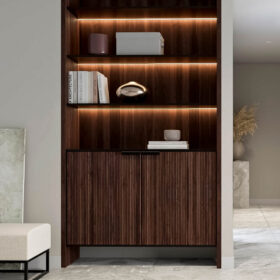 1/2″ Half-Round Walnut Tambour Wood Panels 3