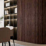 100% real walnut flexible wood tambour panels for modern intrerior design