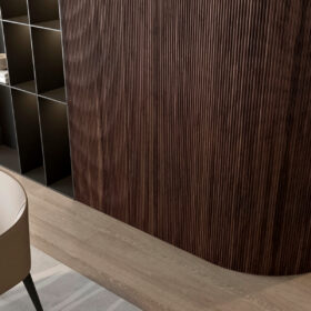 1/2″ Half-Round Walnut Tambour Wood Panels 8
