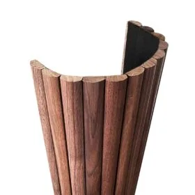 1″ Half-Round Walnut Tambour Wood Panels 6