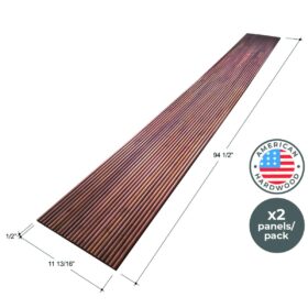 1/2″ Half-Round Walnut Tambour Wood Panels 7