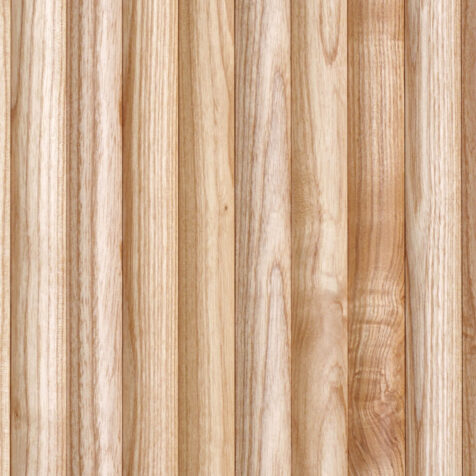 white ash tambour wood panels