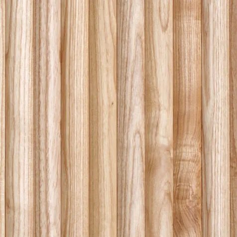 white ash tambour wood panels