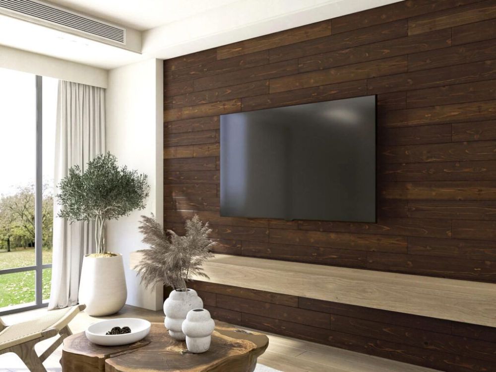 Achieve A Rustic Chic Look For Your Bedroom With Shiplap Wall From Woody Walls!