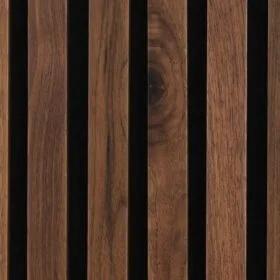 Walnut Extra Long Wood Slat Wall Panels 4