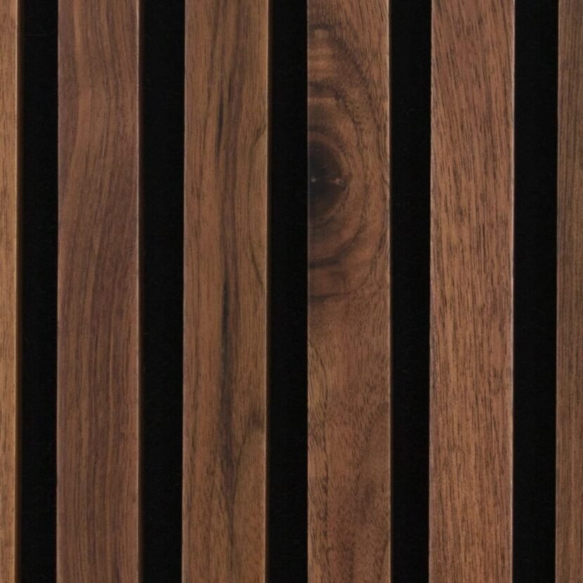 Walnut wood slat wall panels