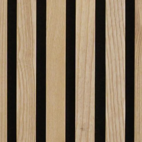 White Ash Slat Wall panels - WoodyWalls Wood Accent Wall