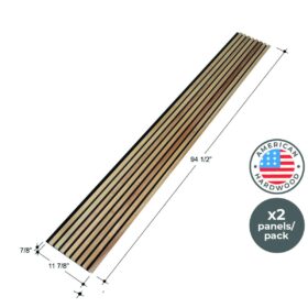White Ash Full Height Wood Slat Wall Panels 3