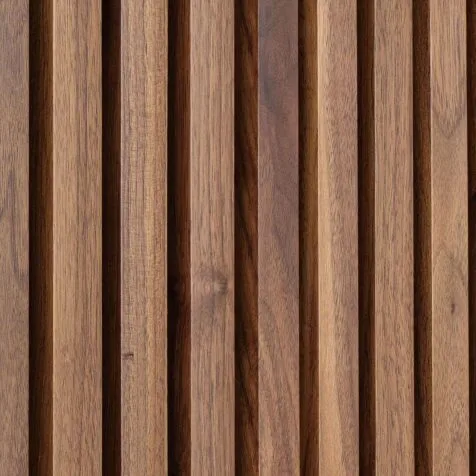 Walnut slat wall panels