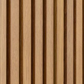 White Oak Full Height Solid Wood Slat Wall Panels 5