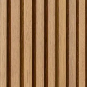 White Oak Full Height Solid Wood Slat Wall Panels 5