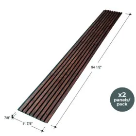Copenhagen Full Height Wood Slat Wall Panels 5