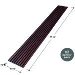 Lima Full Height Wood Slat Wall Panels 12