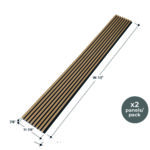 Oslo Full Height Wood Slat Wall Panels 14