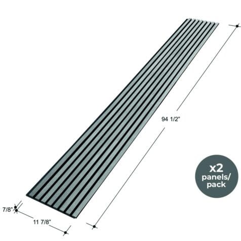 Wood Veneer slat wall panels size