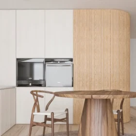 White Ash Concave Tambour Wood Panels