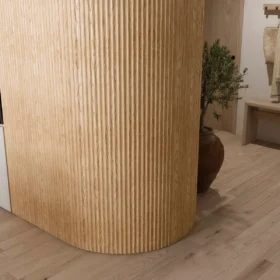 White Ash Concave Tambour Wood Panels 2