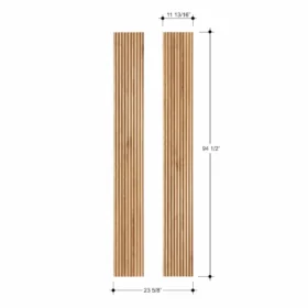 White Ash Concave Tambour Wood Panels 6