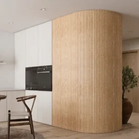 White Ash Concave Tambour Wood Panels 3