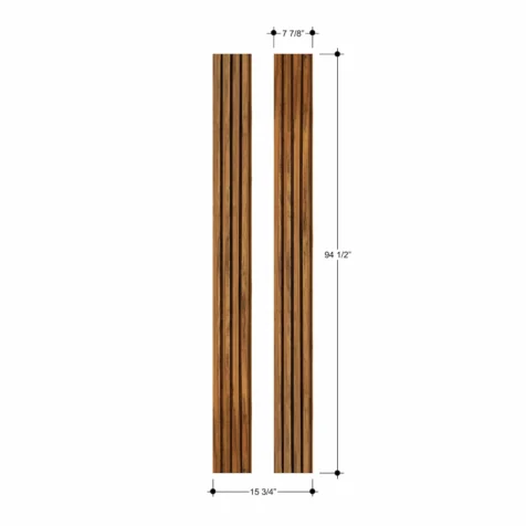 9.White Oak Exterior Slat Wall Panels