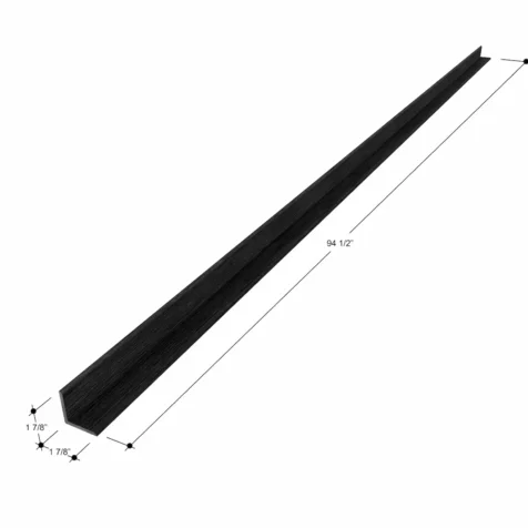 Big Exterior Corner Trim Size Matte Black
