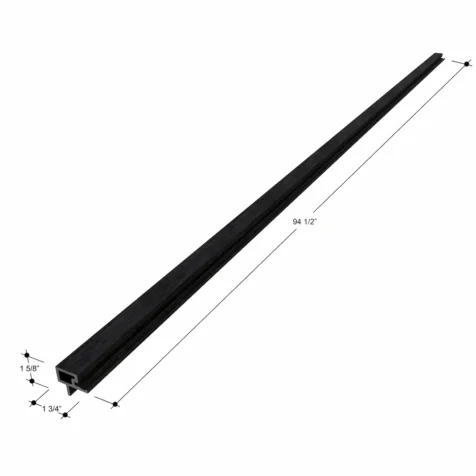Outdoor Wall Panels Corner Trim - Matte Black