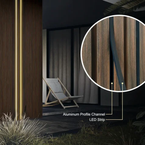 outdoor led strip light for exterior wall panels