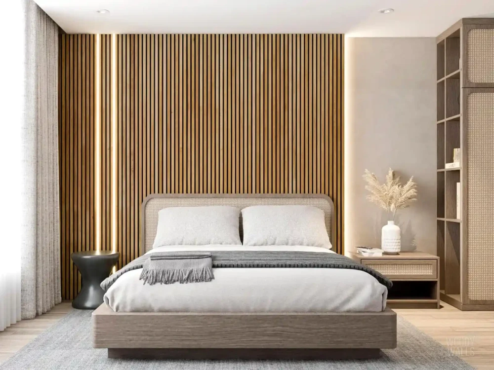 Under a floating bed or platform