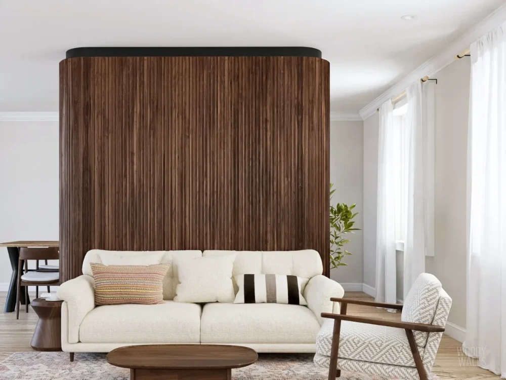 Reclaimed Wood Plank Feature