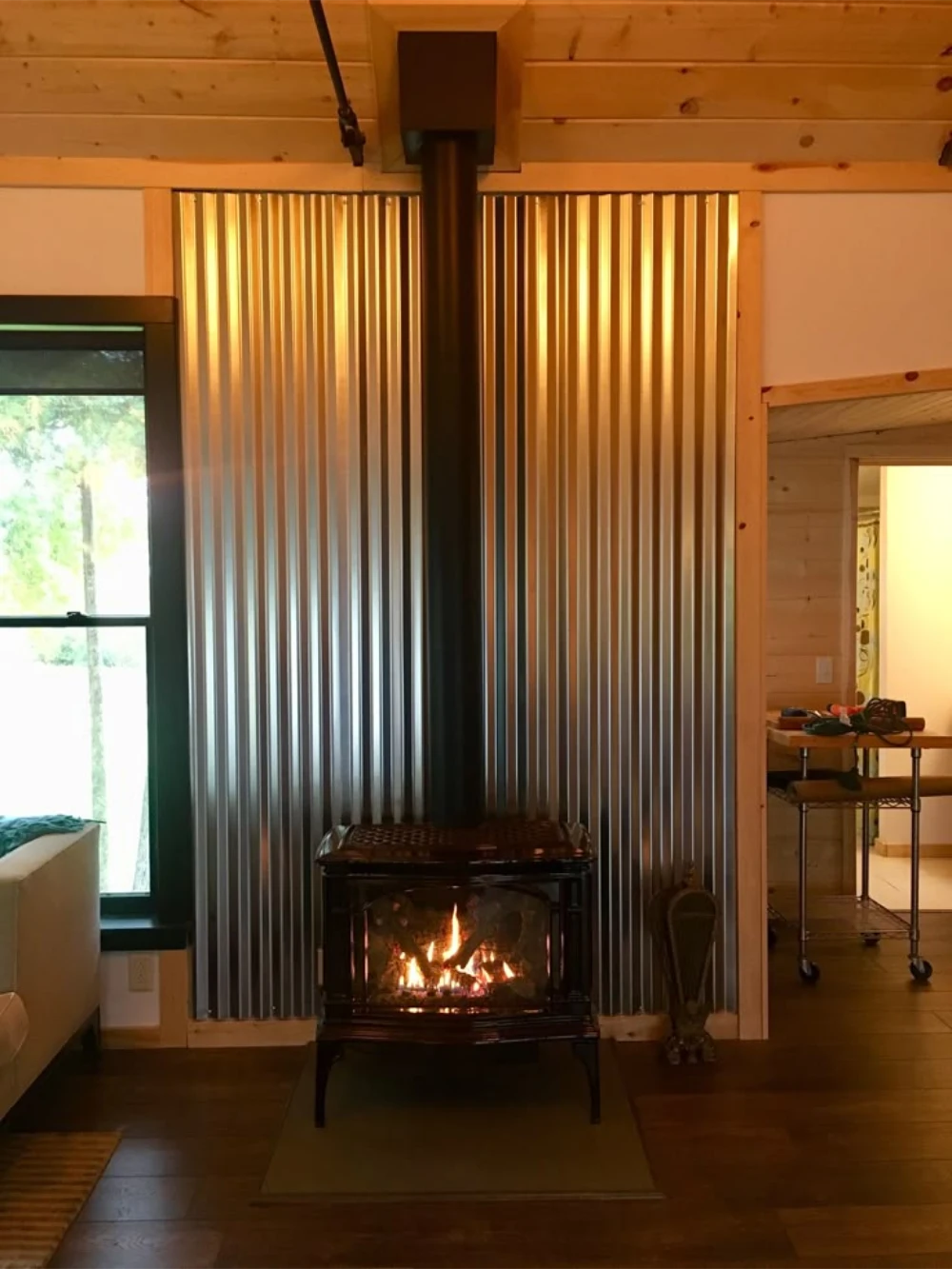 Corrugated Metal for Cabin Edge